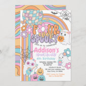 Four Ever Spooky Hippie Halloween 2nd Birthday Einladung (Vorne/Hinten)