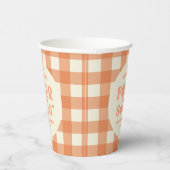 Four Ever Sweet Peach Fruit 4th Birthday Party Pappbecher (Rechts)