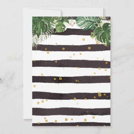 Four Ever Wild Leopard Boy 4th Birthday Einladung (Rückseite)