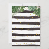 Four Ever Wild Party Animals 4th Birthday Einladung (Rückseite)