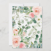 Four Ever Wild Party Animals Girl 4th Birthday Einladung (Rückseite)