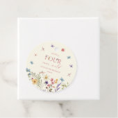 Four Ever Wild Wildflower 4th Birthday Party Geschenkanhänger (Beispiel)