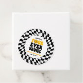 Four Ever Young Retro Fourth 4th Birthday Party Geschenkanhänger (Beispiel)