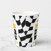 Four Ever Young Retro Fourth 4th Birthday Party Pappbecher (Rechts)