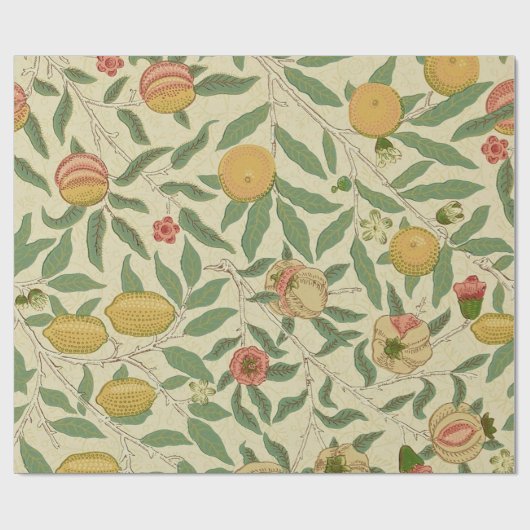 Four Fruit, William Morris Geschenkpapier (Flach)