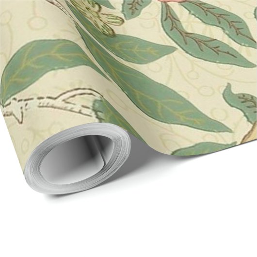 Four Fruit, William Morris Geschenkpapier (Rolleneckpunkt)