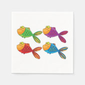 Four Funny Fish Napkins Serviette (Vorderseite)