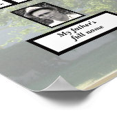 Four-Generation Chinese Elm Family Tree Photos Poster (Ecke)