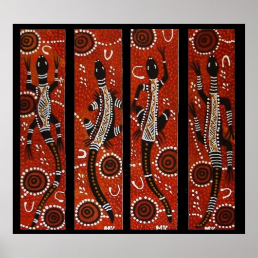 Four Goanna Dreaming Poster (Vorne)