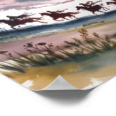 Four Horseman at Dawn Poster (Ecke)