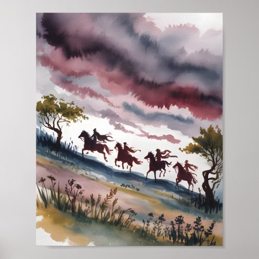 Four Horseman at Dawn Poster (Vorne)