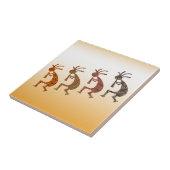 Four Kokopelli Fliese (Seite)