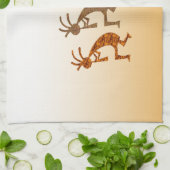 Four Kokopelli Geschirrtuch (Gefaltet)
