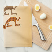 Four Kokopelli Geschirrtuch (Viertel Falte)