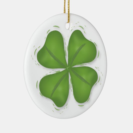 Four Leaf Clover Ceramic Ornament (Rechts)
