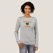 Four Leaf Clover for Luck Tri-Blend Shirt (Volle Vorderseite)