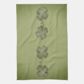 Four Leaf Clover Irish Green Design Geschirrtuch (Vertikal)