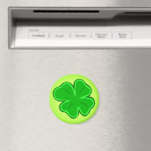 Four Leaf Clover Irish Green Lucky Shamrock Magnet (In Situ (Geschirrspüler))