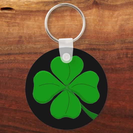 Four Leaf Clover Keychain Schlüsselanhänger (Vorderseite)