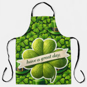 Four leaf clover Saint Patrick Schürze (Vorderseite)