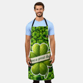 Four leaf clover Saint Patrick Schürze (Getragen)