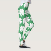 Four Leaf Lucky Clover Saint Patrick's Day Leggings (Rechts)