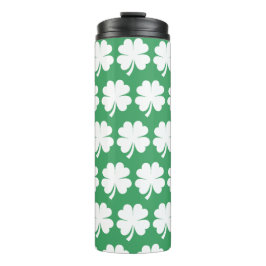Four Leaf Lucky Clover Saint Patrick's Day Thermosbecher