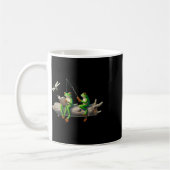 Four Legs Frog On A Log Frog Fishing Dragonfly Rea Kaffeetasse (Links)