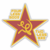 Four legs good aufkleber (Vorderseite)