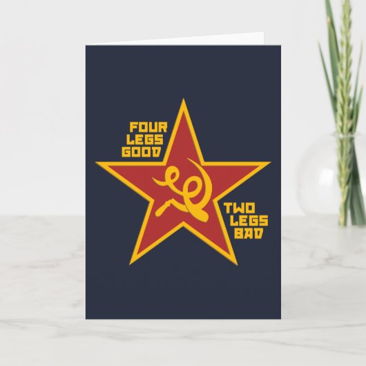 Four legs good karte (Vorderseite)