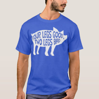 Four Legs Good Two Legs Bad Pig Book Reference Ite T-Shirt