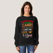 Four Main Food Groups Elf Buddy Christmas Pajama Sweatshirt (Vorne ganz)