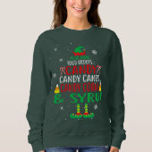 Four Main Food Groups Elf Buddy Christmas Pajama X Sweatshirt (Vorderseite)