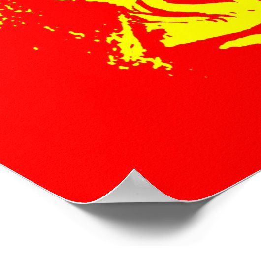 Four Multicolor Gorilla Pop Poster (Ecke)