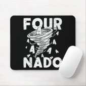 Four Nado Fournado 4th Birthday 4 Years Old  Mousepad (Mit Mouse)