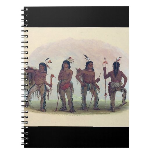 Four Navajo Warriors Notizblock (Vorderseite)