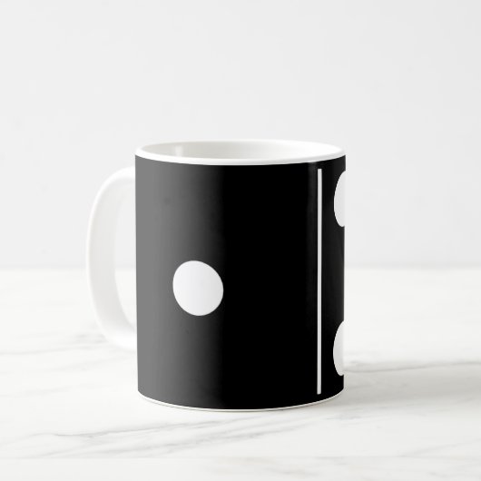 Four One Black Domino Tasse (Vorderseite Links)