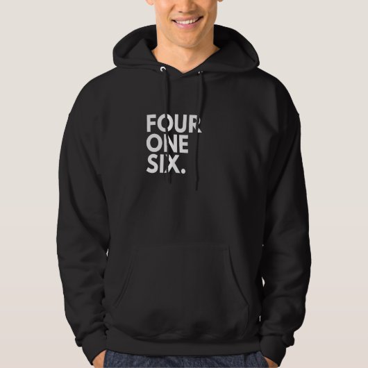 FOUR ONE SIX Area Code 416 Toronto ON Ontario Cana Hoodie (Vorderseite)