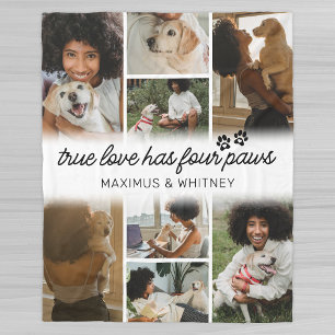 Four Paws Hundebesitzer Foto-Fleece-Decke Fleecedecke
