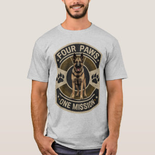 Four Paws One Mission K9 Arbeitsdog-Shirt T-Shirt