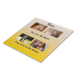 Four Photo Layout – Cream & Gold Tribute Fliese