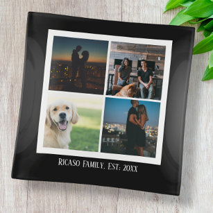 Four Photo Template One of a Kind Personalized Dekoschale