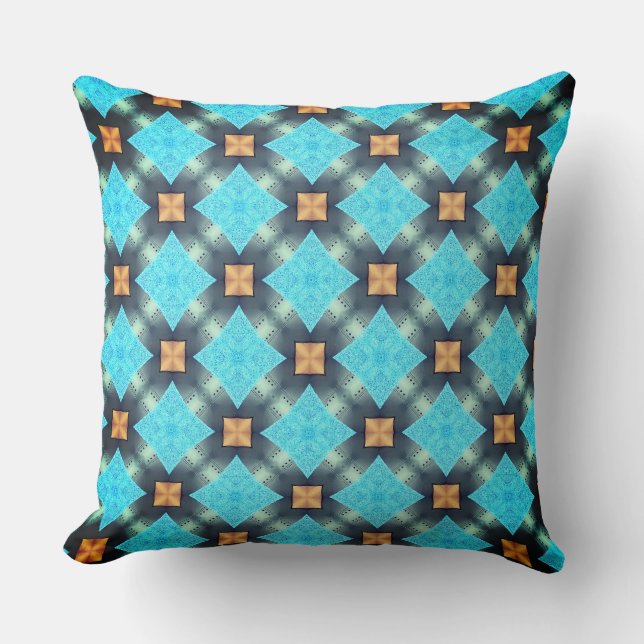Four Point Blue Star Kissen (Vorderseite)