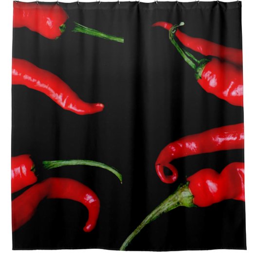 Four Red Chilies sccna Duschvorhang (Vorderseite)