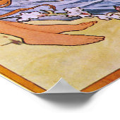 Four Seasons Alfons Mucha Poster (Ecke)