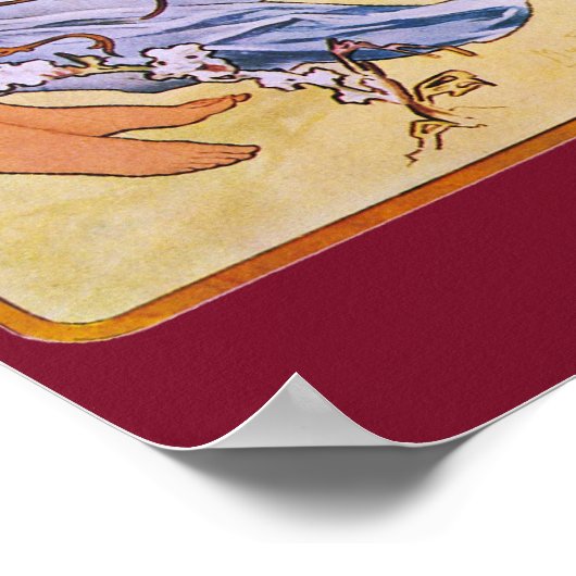 Four Seasons Alfons Mucha Poster (Ecke)