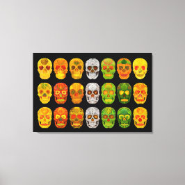 Four Seasons Aspen Leaf Skulls Leinwanddruck