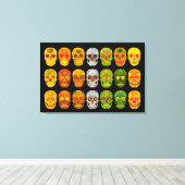 Four Seasons Aspen Leaf Skulls Leinwanddruck (Insitu (Holzboden))