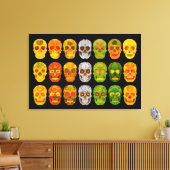 Four Seasons Aspen Leaf Skulls Leinwanddruck (Insitu (Wohnzimmer))