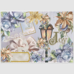 Four Seasons Collage Design Series 4 Seidenpapier